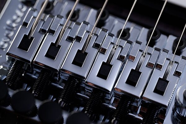 open zoom image for Gibson Victory Floyd Rose Electric Guitar (with Case), Transparent Ebony Burst, Action Position Back