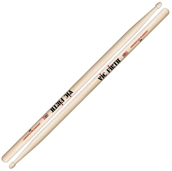 open zoom image for Vic Firth American Classic 5A Drumsticks, Pair, Natural, Wood Tip, Main