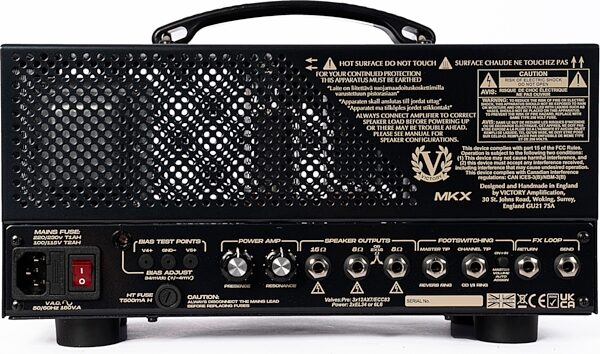 open zoom image for Victory MKX Lunchbox Amp Head (50 Watts), New, Action Position Back