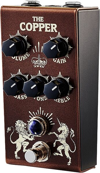 open zoom image for Victory V1 The Copper Preamp Pedal, New, Action Position Back
