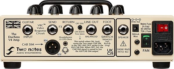 open zoom image for Victory V4 The Duchess / Two Notes Pedalboard Amp (180 Watts), New, Action Position Back