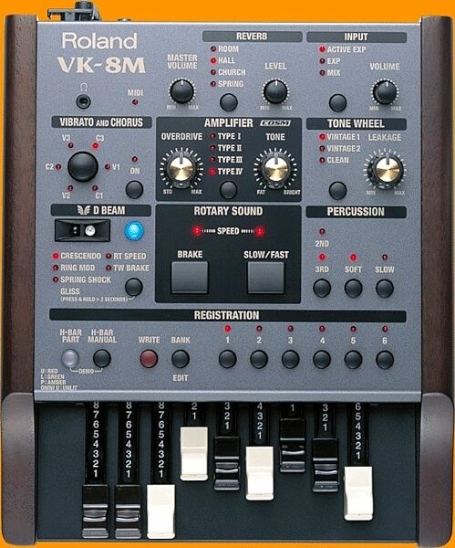 open zoom image for Roland VK8M Organ Sound Module, Top View