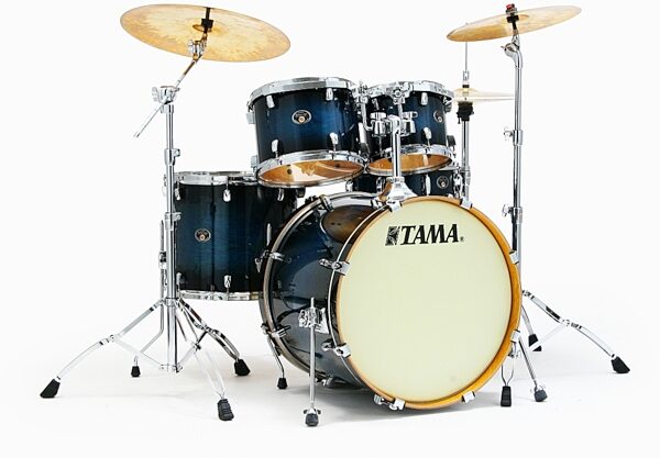 open zoom image for Tama VL52KS Silverstar Accel-Driver 5-Piece Drum Shell Kit, Transparent Blue Burst