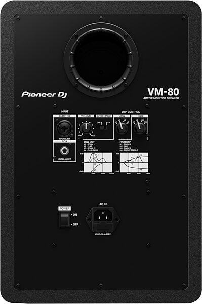 open zoom image for Pioneer DJ VM-80 8" Powered Studio Monitor, New, Action Position Back