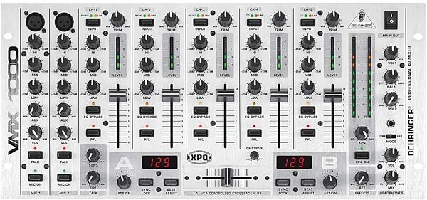 open zoom image for Behringer VMX1000 Professional 7-Channel DJ Mixer, Top