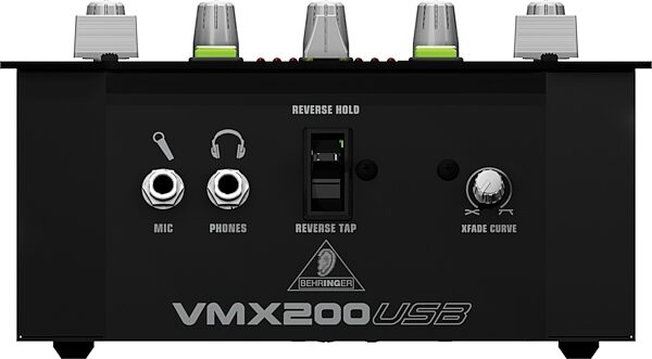 open zoom image for Behringer VMX200USB Pro 2-Channel DJ Mixer with USB, Front