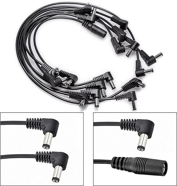 open zoom image for Voodoo Lab Pedal Power Right-Angle Cable Pack, New, Action Position Front