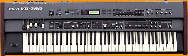 open zoom image for Roland VR760 Combo Performance Keyboard, Top View