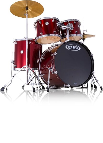 open zoom image for Mapex VR5254TC Voyager Standard 5-Piece Drum Kit, Burgundy