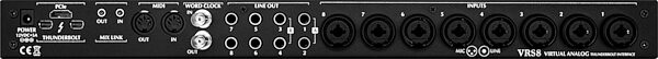 open zoom image for Slate Digital VRS8 Virtual Analog Thunderbolt Audio Interface, Open Box (Very Good), Action Position Back