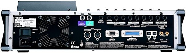 open zoom image for Roland VS2400CD Digital Workstation with CDR, Rear
