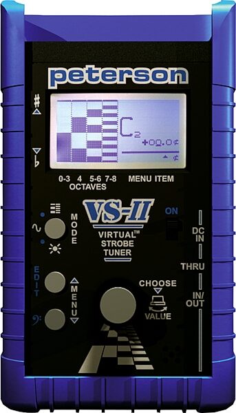 open zoom image for Peterson VSII Virtual Strobe Tuner, Front View