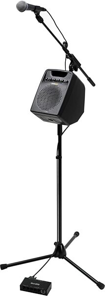 open zoom image for TC Helicon VSM300 VoiceSolo Active Monitor, On Mic Stand