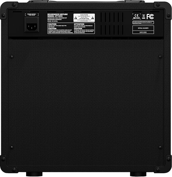 open zoom image for Behringer VT15FX Virtube Guitar Combo Amplifier (15 Watts, 1x8"), Rear