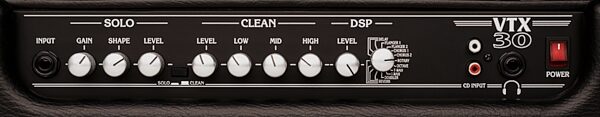 open zoom image for Crate VTX30B Guitar Combo Amplifier (30 Watts, 1x10 in.), Control Panel