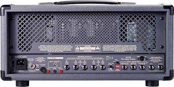 open zoom image for Victory VX100 The Super Kraken Amplifier Head (100 Watts), New, Back