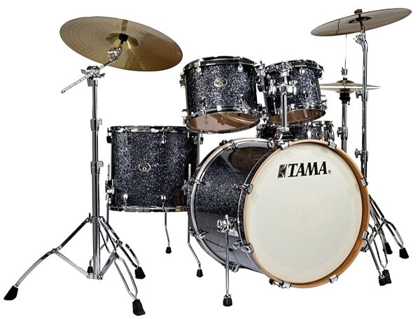 open zoom image for Tama VX52KS Silverstar Acel Driver Drum Shell Kit, 5-Piece, Black Diamond Sparkle