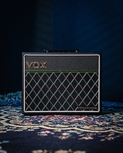 open zoom image for Vox VT20X Modeling Guitar Combo Amplifier (20 Watts, 1x8"), Classic Blue, Action Position Back