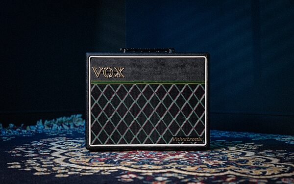 open zoom image for Vox VT20X Modeling Guitar Combo Amplifier (20 Watts, 1x8"), Classic Blue, Action Position Back