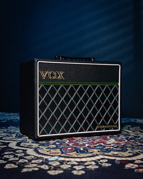 open zoom image for Vox VT20X Modeling Guitar Combo Amplifier (20 Watts, 1x8"), Classic Blue, Action Position Back
