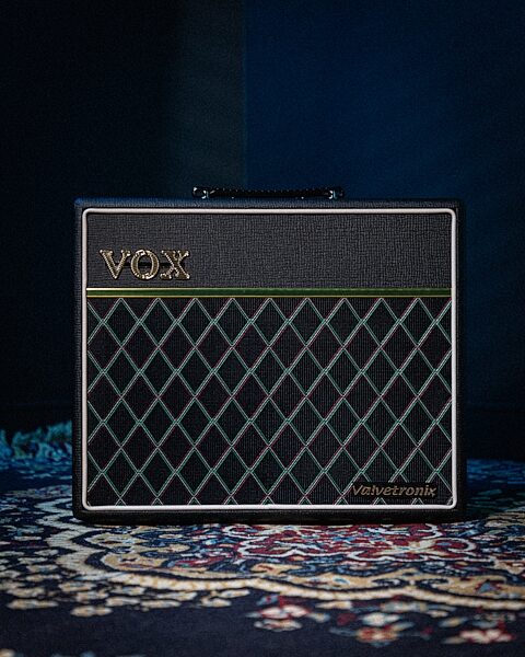 open zoom image for Vox VT40X Modeling Guitar Combo Amplifier (40 Watts), Classic Blue, Action Position Back