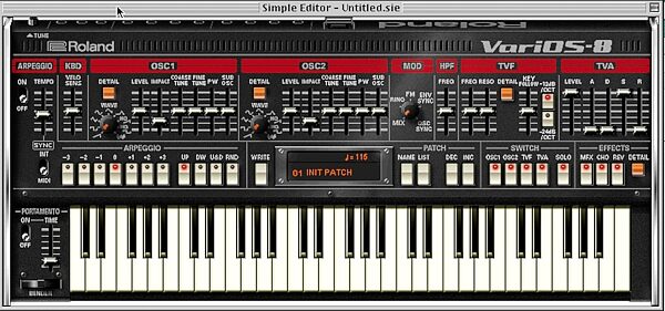 open zoom image for Roland VariOS Open System Module, Screen