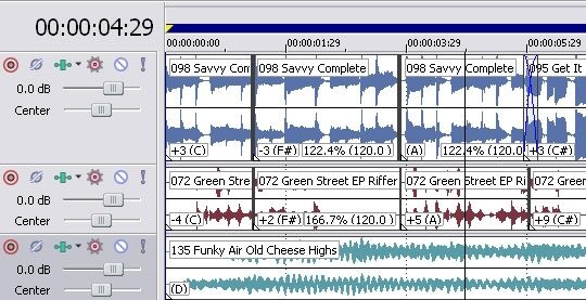 open zoom image for Sony Vegas Digital Video and Audio Software (Windows), Keyboard Event Pitch Shifting