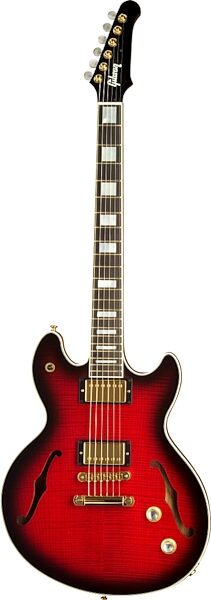 open zoom image for Gibson Vegas High Roller Semi-Hollowbody Electric Guitar (with Case), Roulette Red