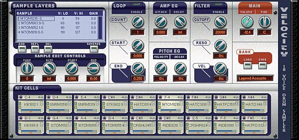 open zoom image for Cakewalk Software Project5 Soft Synth Workstation (Windows), Velocity