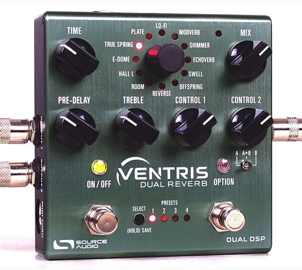 open zoom image for Source Audio Ventris Dual Reverb Pedal, New, Standing