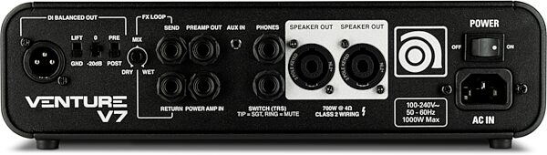 open zoom image for Ampeg Venture V7 Bass Guitar Amplifier Head (700 Watts), New, Main