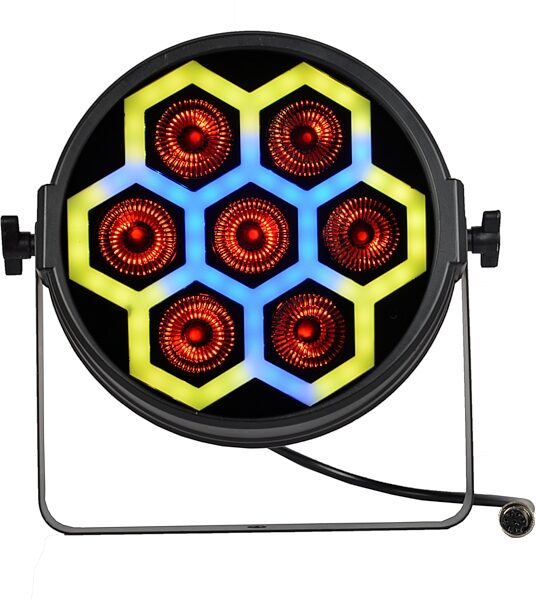 open zoom image for JMAZ Versa Flex PAR TRON7 Stage Lights (Pair) for Versa Flex Bar System, New, Action Position Back
