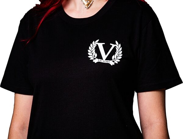 open zoom image for Victory The Jack T-Shirt, Black with White Logo, Large, Action Position Back