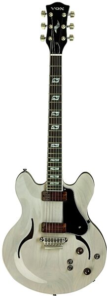 open zoom image for Vox Virage Double Cutaway Electric Guitar (with Case), Ash Blonde