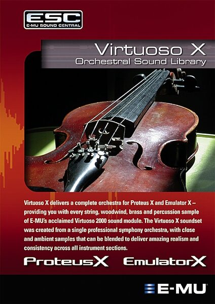 open zoom image for Emu Virtuoso X Sample Library, Main