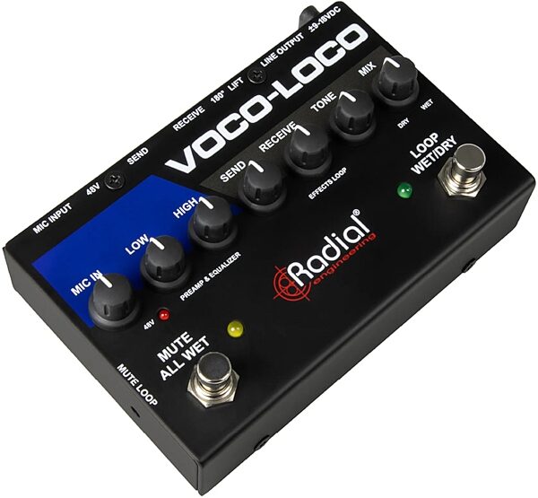 open zoom image for Radial Voco-Loco Microphone Effect Interface, New, Action Position Back