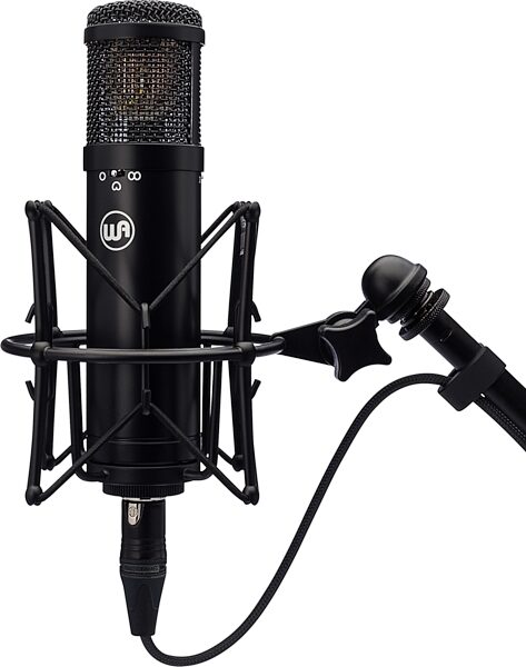 open zoom image for Warm Audio WA-47jr Large-Diaphragm Condenser Microphone, Black, Detail Front
