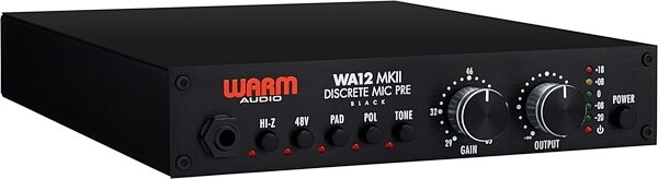 open zoom image for Warm Audio WA12 MKII Classic 312-Style Analog Microphone Preamp, Black, Main