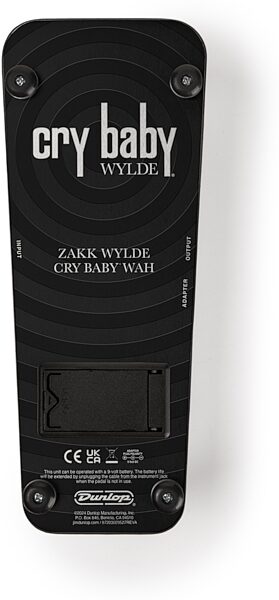 open zoom image for Dunlop Wylde Audio Cry Baby Wah Pedal, New, Action Position Back