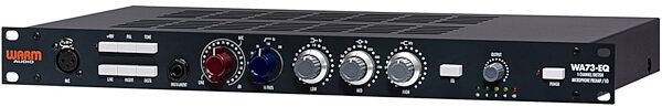 open zoom image for Warm Audio WA73-EQ 1073-Style Microphone Preamplifier and Equalizer, New, angled