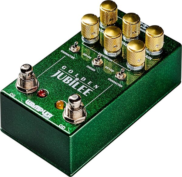 open zoom image for Wampler Golden Jubilee Overdrive Pedal, Open Box (Like New), Action Position Back