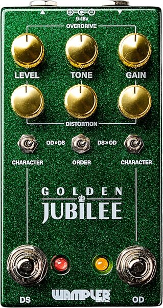 open zoom image for Wampler Golden Jubilee Overdrive Pedal, Open Box (Like New), Main