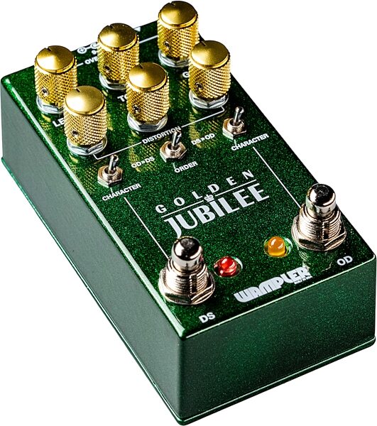 open zoom image for Wampler Golden Jubilee Overdrive Pedal, Open Box (Like New), Action Position Back