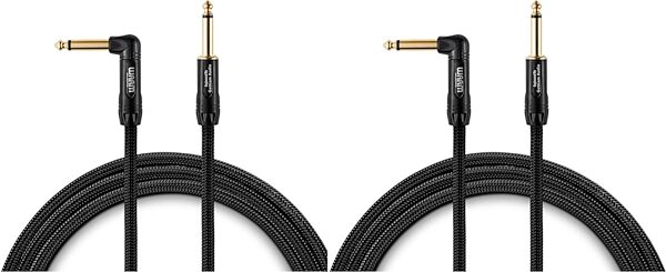 open zoom image for Warm Audio Prem-TS-1RT Premier Series Instrument Cable (with 1 Right Angle End), 2-Pack, 10 foot, Prem-TS-1RT-10, Main