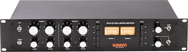 open zoom image for Warm Audio WA76-D2 Two-Channel Discrete Compressor, New, Action Position Back