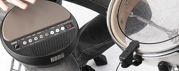 open zoom image for Korg WaveDrum Mini Dynamic Percussion Synthesizer, Played On Drum