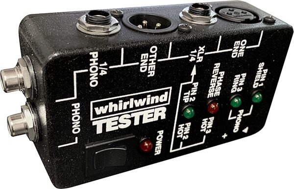 open zoom image for Whirlwind Audio Cable Tester, New, Angle