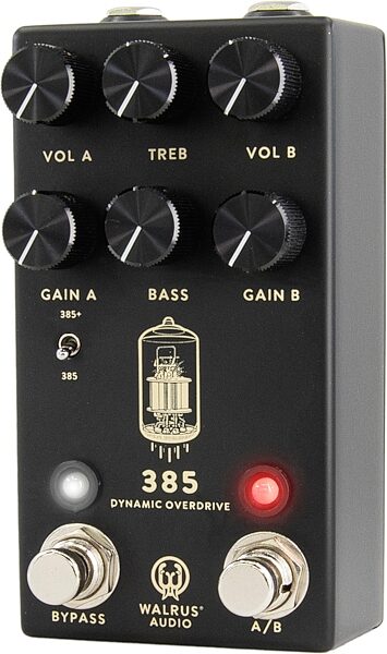open zoom image for Walrus Audio 385 MkII Overdrive Pedal, Black, Action Position Back