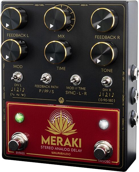 open zoom image for Walrus Audio Meraki Analog Stereo Delay Pedal, New, Action Position Back