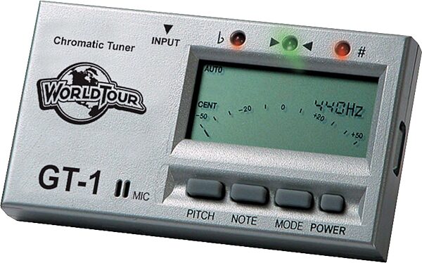 open zoom image for World Tour GT1 Guitar and Bass Tuner, Main